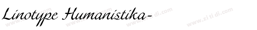 Linotype Humanistika字体转换